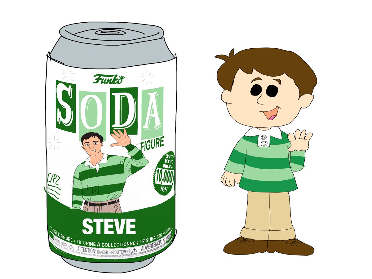 elijahtaino73's tweet photo. Steve from Blue’s Clues is a Funko Soda concept with a Limited Chase Edition comes with a Handy Dandy Notebook #Funko #Soda #FunkoSoda #LimitedChaseEdition #Nickelodeon #NickJr #BluesClues #Steve #SteveBurns #HandyDandyNotebook https://t.co/toNQDPVWvC