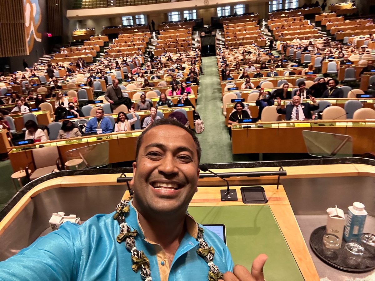2023 Global Engagement Summit selfie from the General Assembly Hall at the <a href="/UN/">United Nations</a> with over 1,000 grassroots activists &amp; change makers from across 🇺🇸 who are advocating for a strong US UN partnership for global peace and security 🇺🇳 #USAforUN