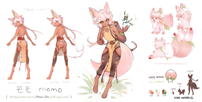 my new kitsune oc im going to use tomorrow hhehehh also omg thank u @/aishasoup when i first saw it i started crying it is so cute!!!!!!!!!!!!!!! 