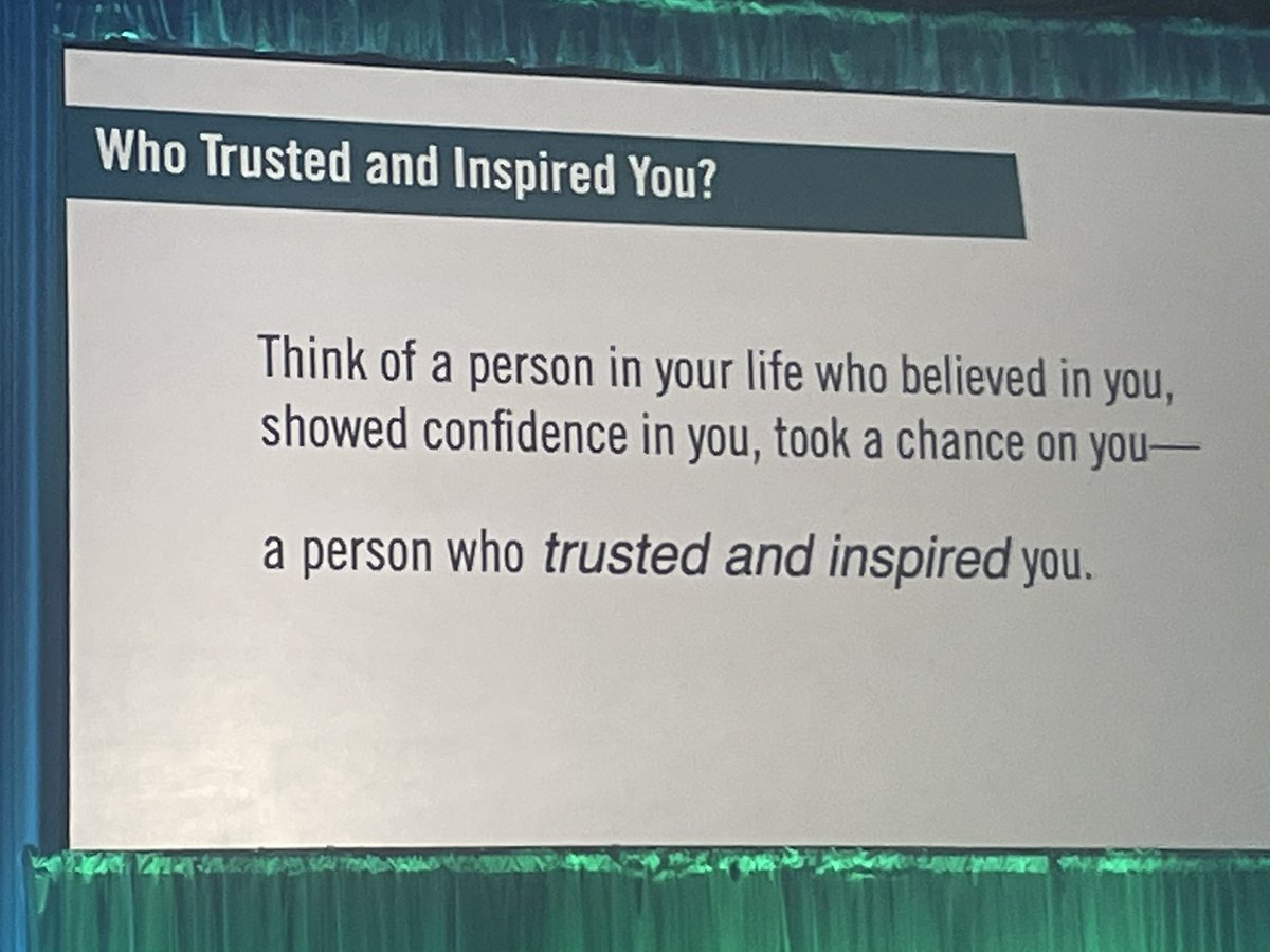 Steven Covey - Who is a person who trusted and inspired you?
#AAS2023