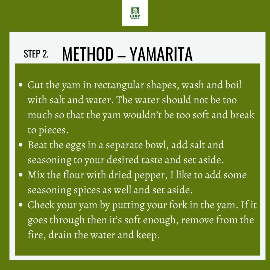 ljayfarmltd's tweet photo. Yamarita is a delicious twist on fried yam that is appropriate for any time of the day.
Try it and share how it comes out!
#farmlife #weekend #weekendvibes #cooking #cookingathome #cookingtips101 #cookingtime #food #foodie #yam #explorer #instagood #Trending #gistlover https://t.co/FMJ3h4vX4n