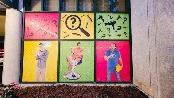 OAICorp's tweet photo. Shear Madness seen by more than 12.5 million people worldwide is now in Tampa at the @StrazCenter and we produced and installed these incredible window graphics! 
.
.
.
#visualbranding #branding #brandedenvironments #windowgraphics #straz #tampa https://t.co/nlNDx8d9Xb