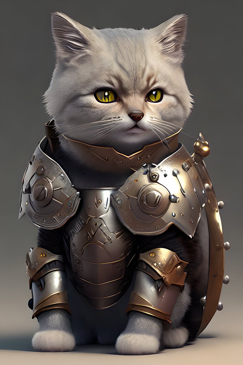 DaftDroid's tweet photo. Kitten warrior has sharp claws, fierce eyes and a fluffy tail.
#CatsOfTwitter #WarriorKitten #BraveCat #FierceFeline #KittenWarrior #MightyCat https://t.co/ssxmCs5U8g