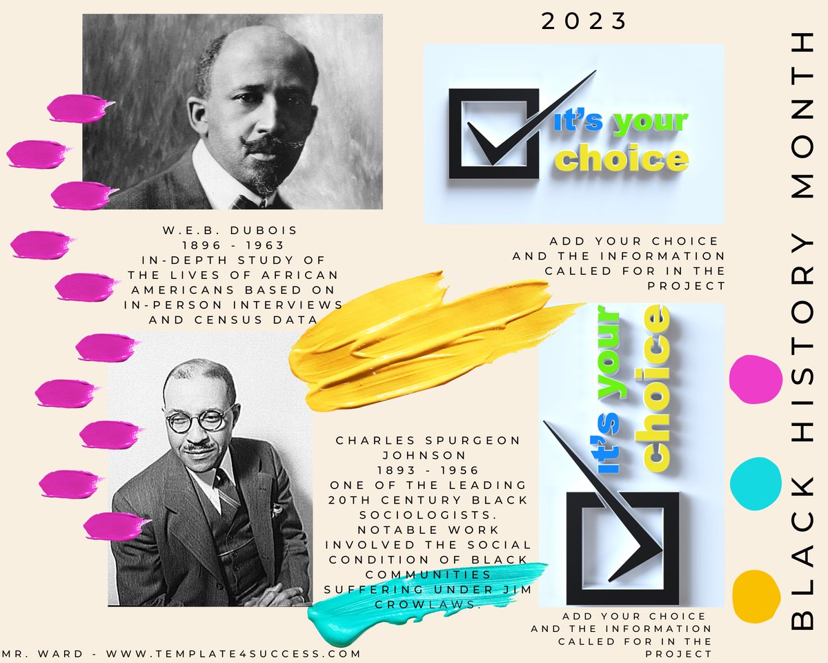template4succes's tweet photo. Looking for a Quick and Cool Project?  Canva - Black History Month Collage @ClassTechTips https://t.co/3v1uzqZBO5 https://t.co/dDwJmm0nRm