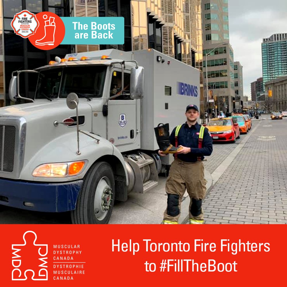 MD_Canada's tweet photo. On Feb. 22, @Toronto_Fire will be taking over #DowntownToronto to #FillTheBoot in support of MDC! From 6am – 9am, they will be accepting donations at the street level entrances of every subway station, south of Bloor! Don't miss this opportunity to make a difference!
@TPFFA https://t.co/skmpGqHqp7