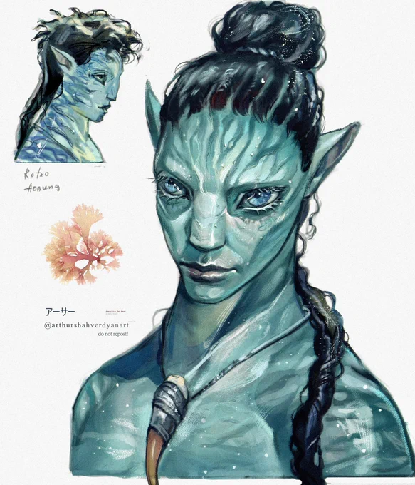 Portraits of Na'vi by me. #AvatarTheWayOfWater #Avatar 