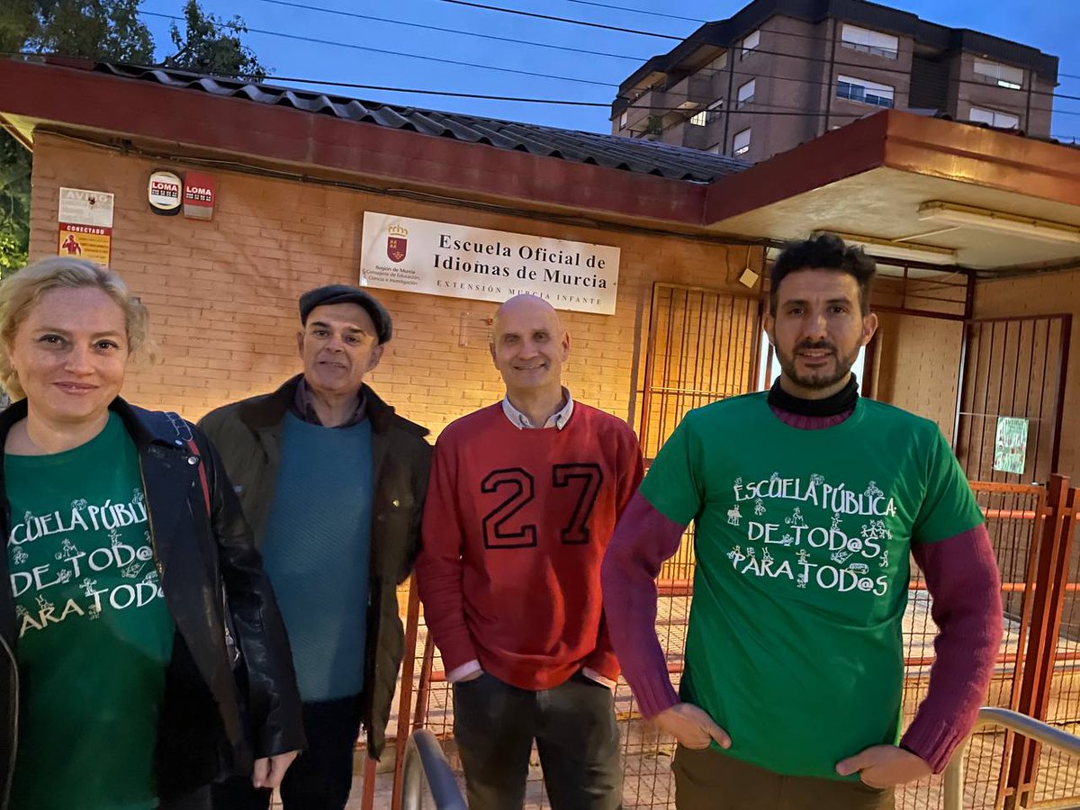 -IES El Bohío
-EOI San Javier
-IES Mediterráneo
-EOI Murcia (extensión Infante)
¡Gracias a todos y que no decaiga la lucha por la pública! Estad atentos para posibles (y cercanas) manifestaciones 👀
#ReactivandoLaEscuelaPública