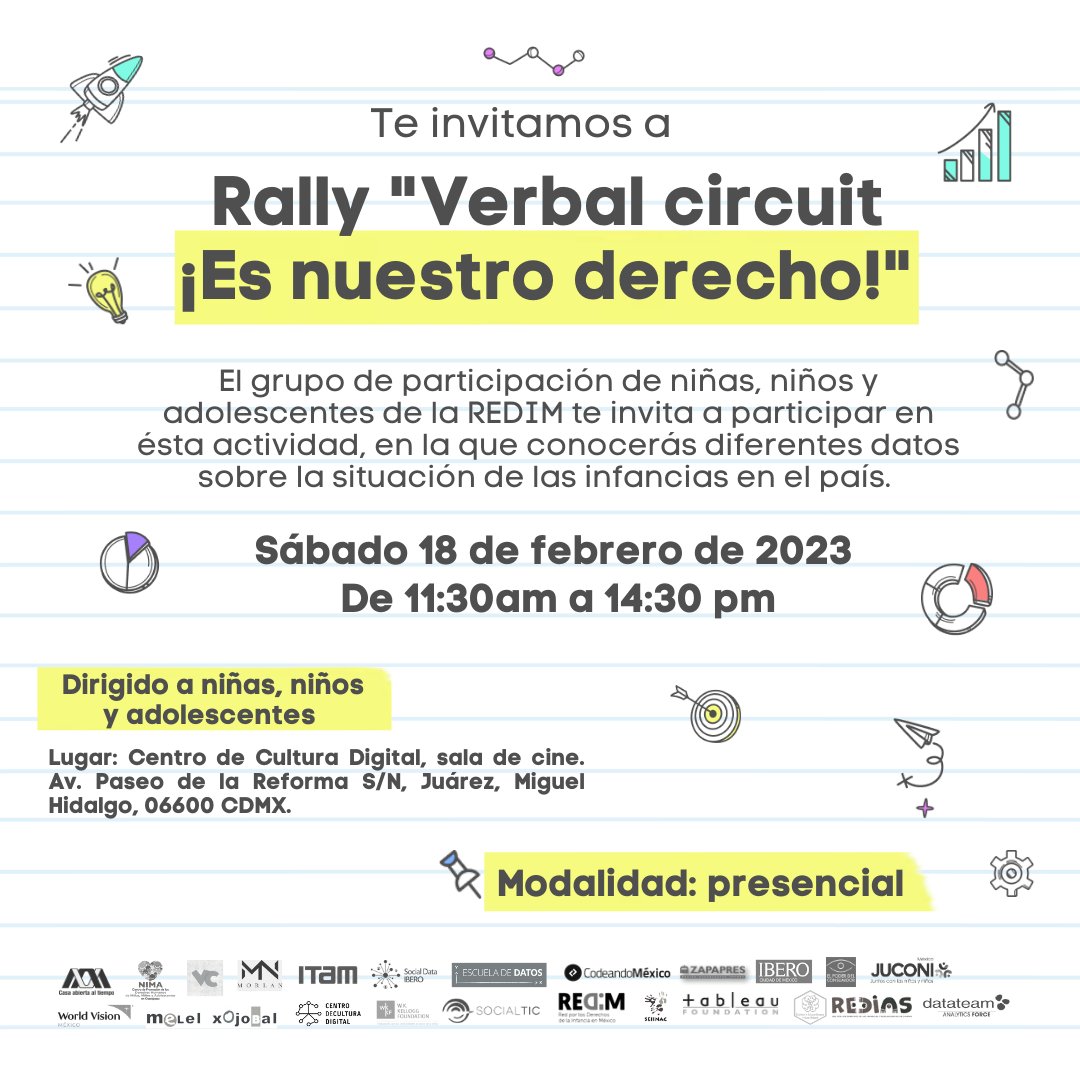 elpoderdelc's tweet image. 🙌💻Únete a la labor de incidencia con análisis de datos mañana en el #DatatónSobreNiñezYAdolescencia #InfanciasEnDatos  

📍@CCDmx 
retos.codeandomexico.org
