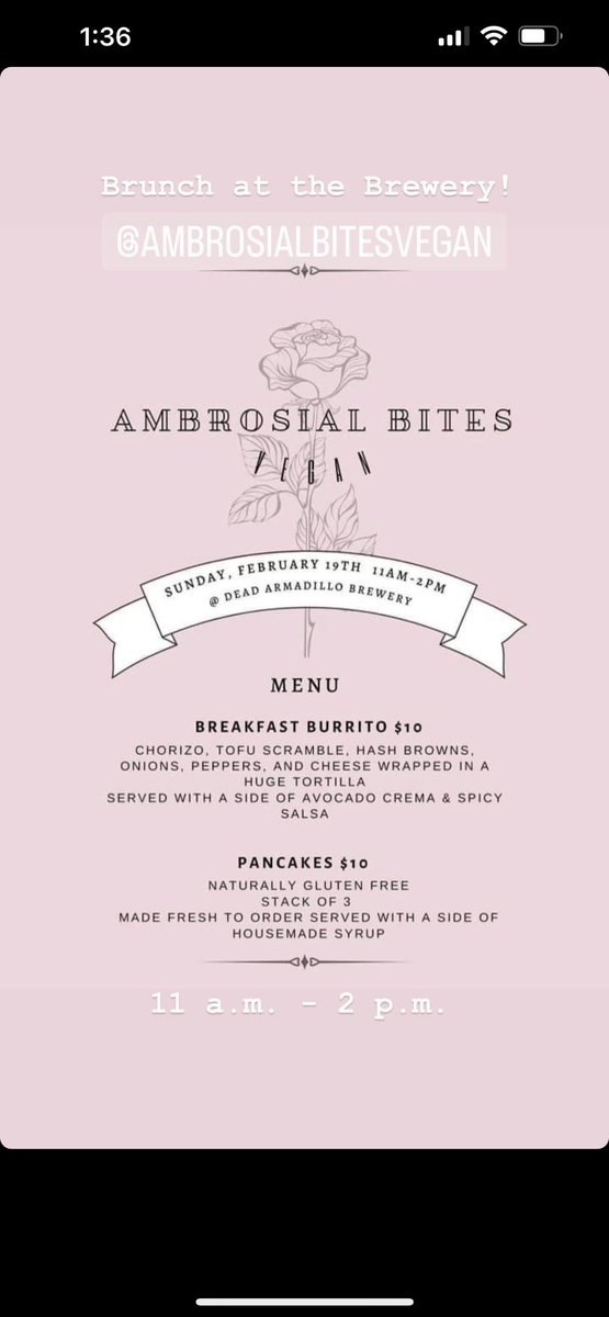 Join us for brunch this Sunday, from 11 a.m. - 2 p.m.  we will also have a blood merry bar! 🍻