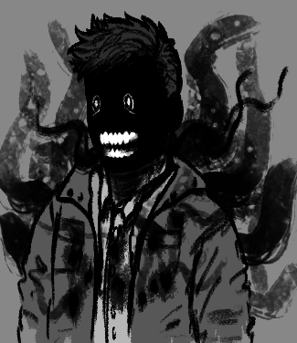 Tired_Survivor's tweet photo. He's totally fine. 👍

(i'm having a blast with these new brushes =v=)

#milesupshur #Outlast https://t.co/WkJzPOgoeA