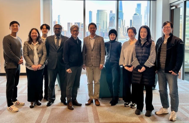 NJCUbusiness's tweet photo. NJCU School of Business, along with the Office of International Programs Craig Katz, held its first face-to-face meeting on February 3, 2023 in spring 2023 with visiting researchers from #StanleyPrep, #KMI visiting scholar and #INHA international graduate research intern! https://t.co/J6Qnr81WcA