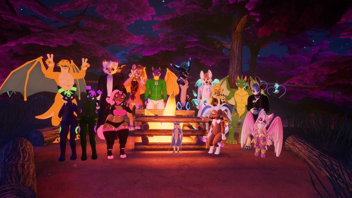 ChevronTheWolf's tweet photo. #thursdayvrchatgames #vrchat #murder4 #phaserspace #lasertag #tron #tronlegacy #lightcycles #Furality
Brining people together for another awesome Thursday on VRChat! https://t.co/hWLGfgZ1TH