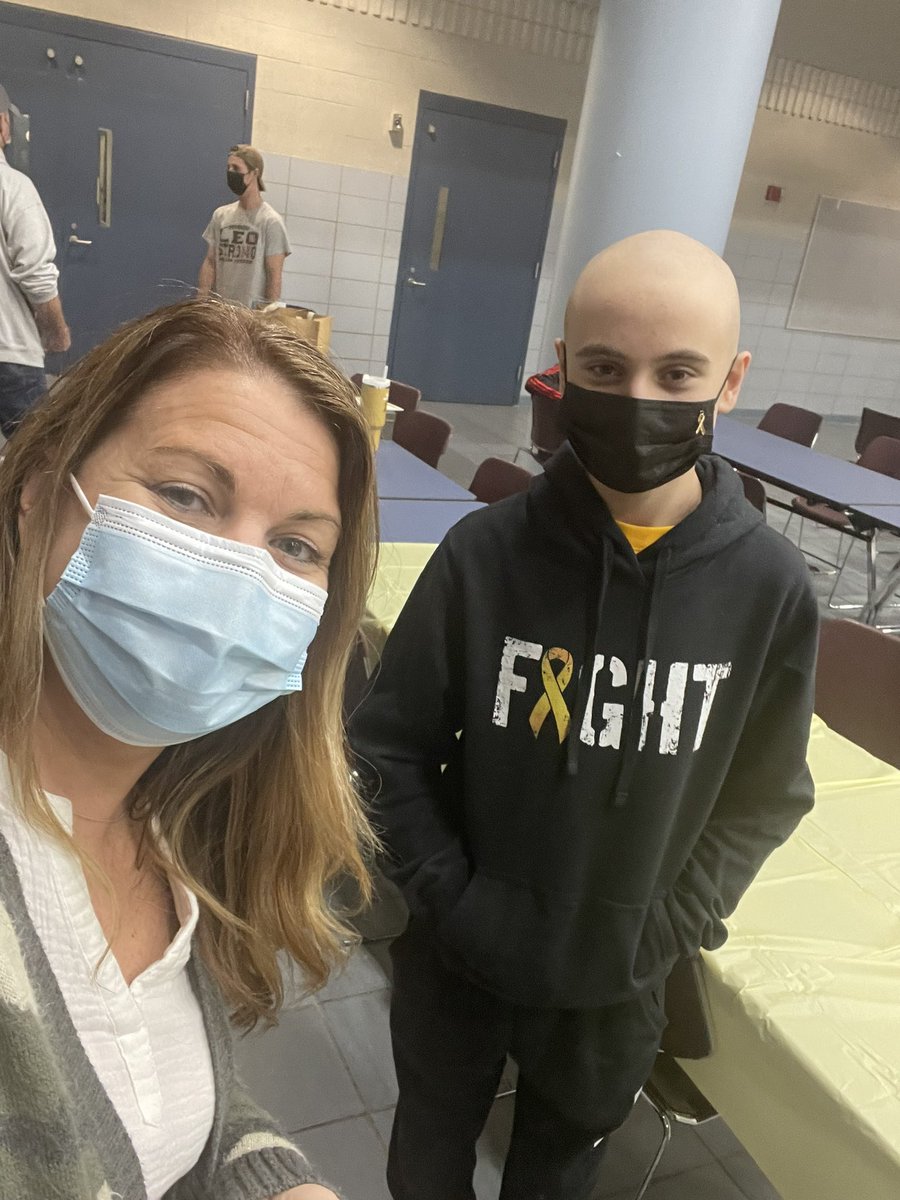 So glad I went to Leo’s “Shave the Brave” event last night at NAMS. So touching &amp; beautiful Amvet definitely represented. Nice job, Logan, Shane, Gary and Zach and especially, Leo. Such strength and courage shown. #awesomeamvet #leostrong 💛🖤