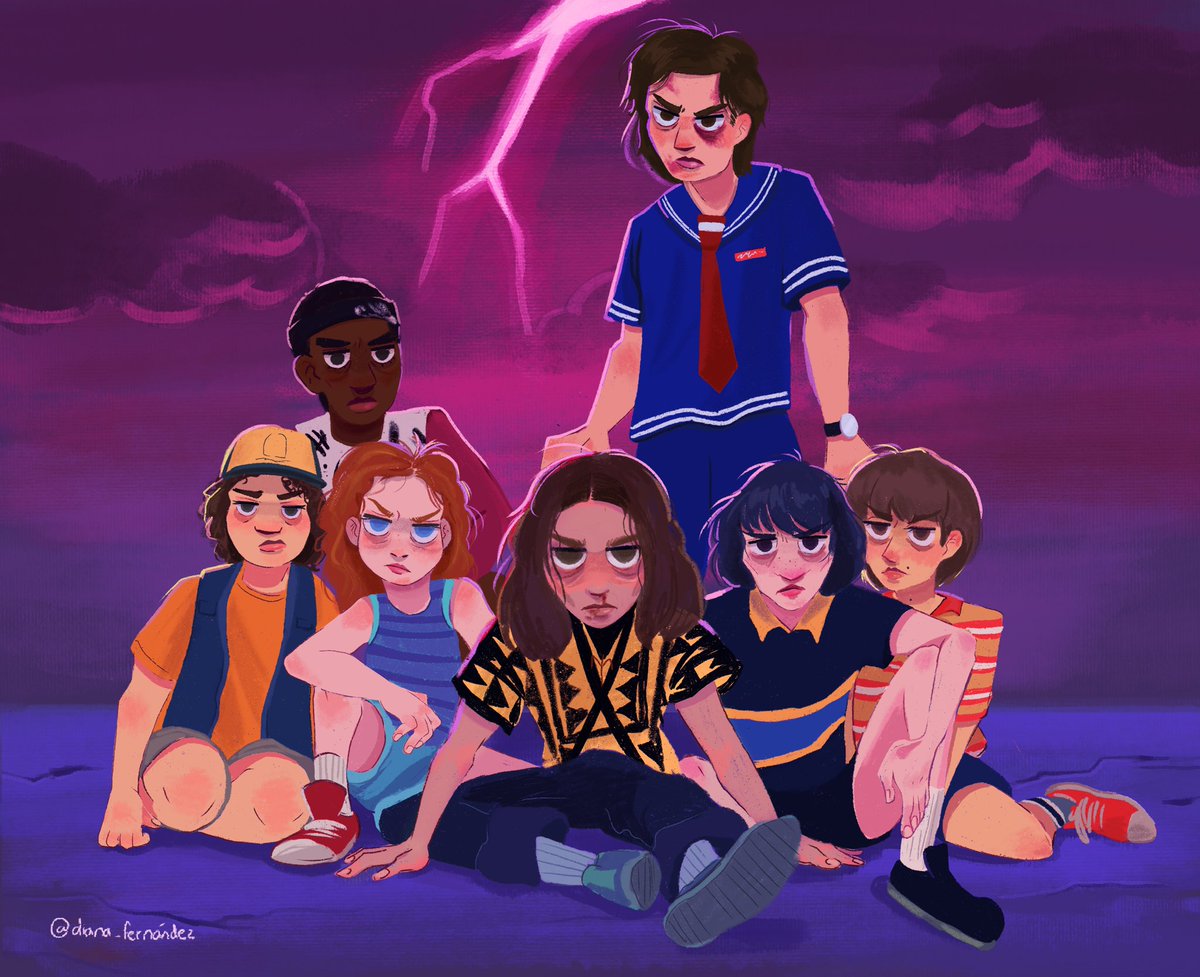 Dingo_fernandez's tweet photo. They are full of trauma and They WILL bite you #StrangerThings #strangerthingss3 #kidlitart #illustration #st https://t.co/Z6EVrcFrWj