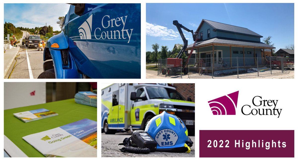 #DYK in 2022: Our paramedics responded to more than 31,000 calls for service? Our housing dept provided emergency shelter to an average of 40 people a night? Our climate change plan charted a path to reach net zero emissions by 2045?
More highlights here: grey.ca/grey-county-20…