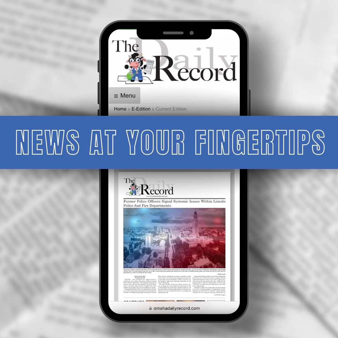 Omaha Daily Record has the news that matter to you, available at your fingertips! 

Subscribe today and not miss another breaking news story, omahadailyrecord.com

#newsthatmatters #omahanews #OmahaDailyRecord #newsondemand