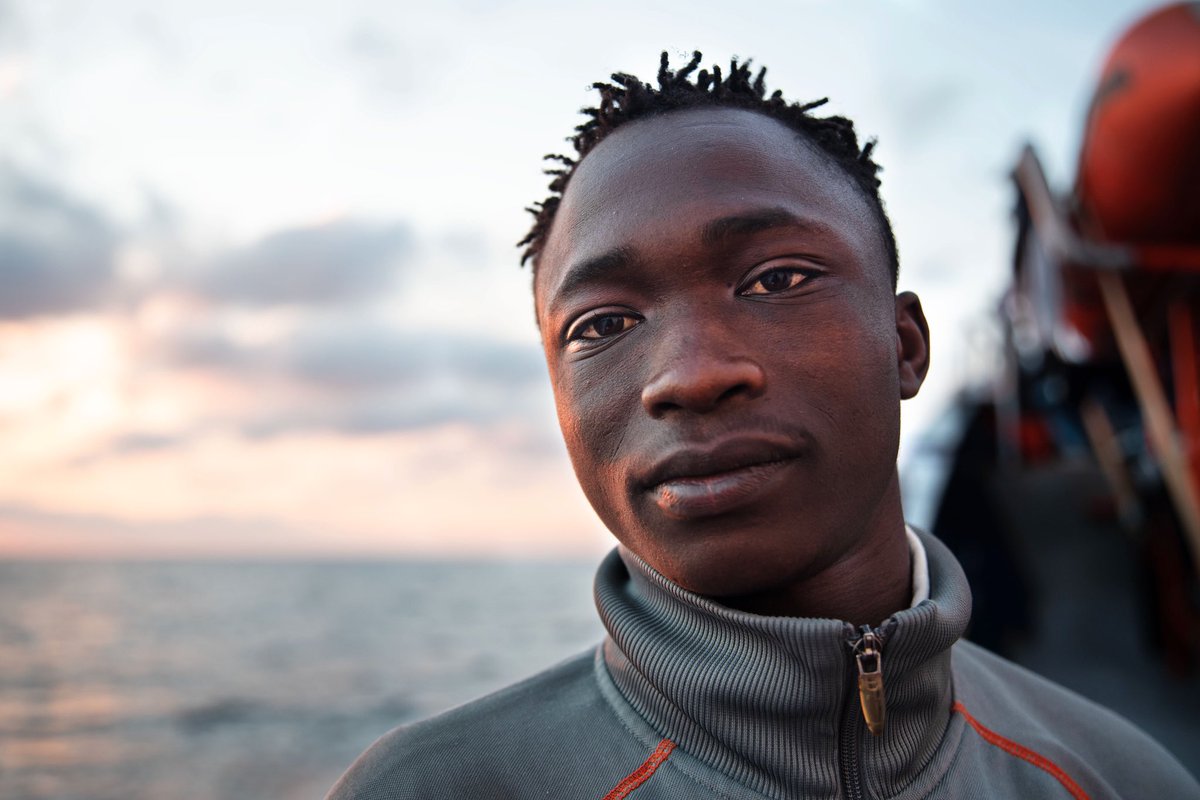 XimenaBorrazas's tweet photo. Konté is from Côte d'Ivoire and at the tender age of 15 he left home because there is no future in Africa and he wants one for himself, he dreams of becoming a computer scientist in Europe and living in dignity.

#SearchAndRescue #RefugeesWelcome 
#SARMalta https://t.co/IKs37VLOpi