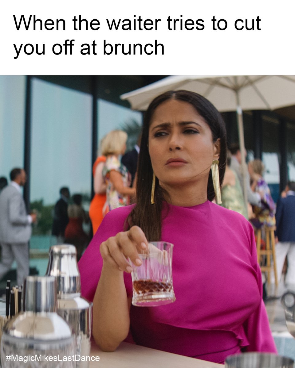 A good weekend includes bottomless brunch and watching Magic Mike. #MagicMikesLastDance only in theaters NOW! 🎟️: magicmikeslastdancemovie.com