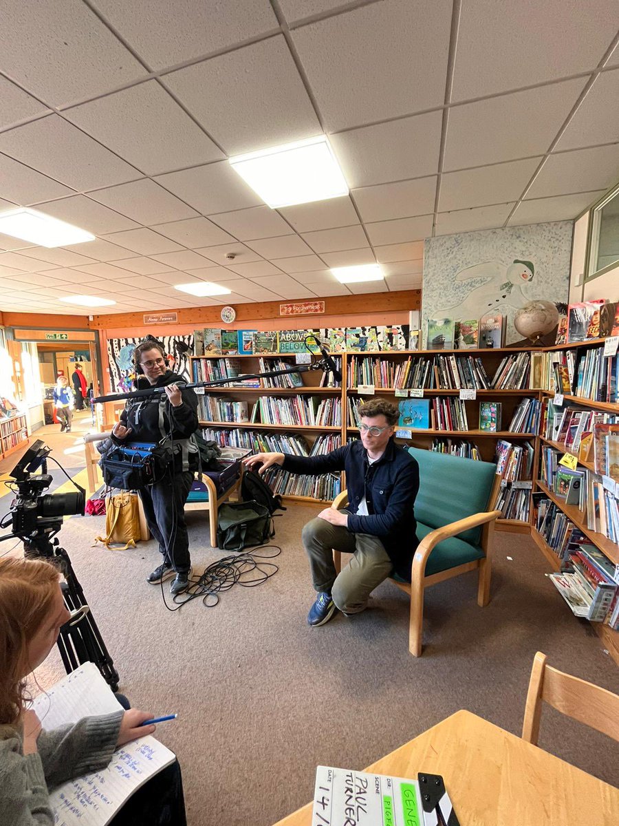 pigfoottheatre's tweet photo. We’re making a film ‼️‼️‼️ 

We’ve had a brilliantly exciting &amp; invigorating week as we’ve headed across the country - to Accrington, Minichinhampton, London &amp; Nottingham to shoot our first ever short documentary film about climate education in the UK 🎬🎥 https://t.co/qWS3OdbKnt