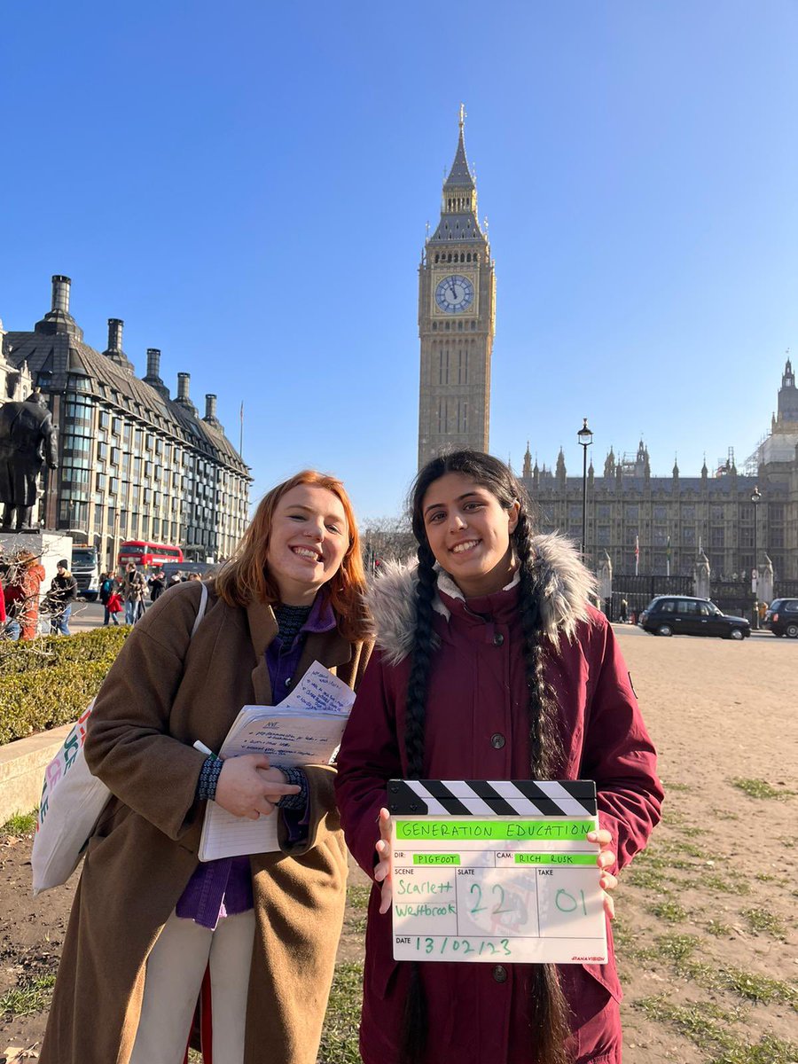 pigfoottheatre's tweet photo. We’re making a film ‼️‼️‼️ 

We’ve had a brilliantly exciting &amp; invigorating week as we’ve headed across the country - to Accrington, Minichinhampton, London &amp; Nottingham to shoot our first ever short documentary film about climate education in the UK 🎬🎥 https://t.co/qWS3OdbKnt