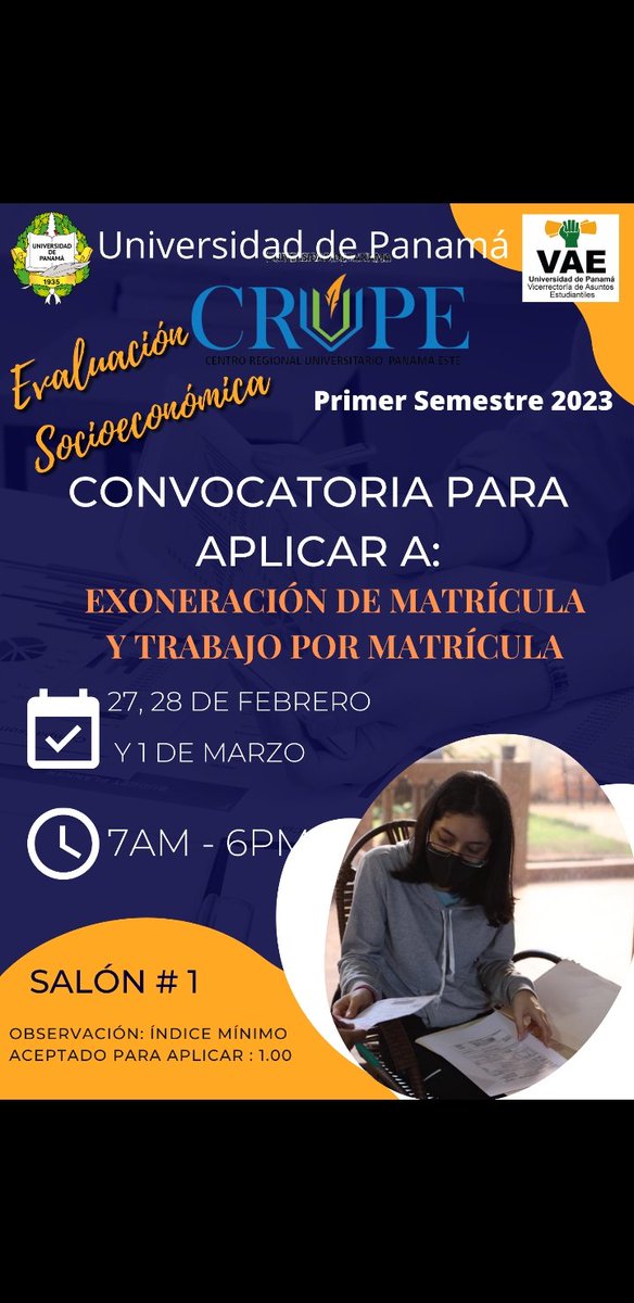 Atención estudiantes  del Centro Regional  Panamá Este