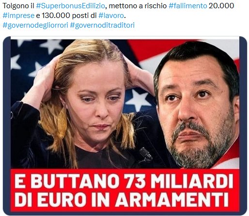 ADA79991318's tweet photo. @BrandauerLudwig #STO #MORENDO #DI #DOLORE #MELONI E #SALVINI #CONTROOOO #LA #NOSTRA #AMATAAAAA #PATRIA🇮🇹🇮🇹🇮🇹🇮🇹🇮🇹🇮🇹🇮🇹🇮🇹🇮🇹😭😭😭😭😭😭🙏🙏💯💯💯👿👿👿👿👿👿 https://t.co/iaC1X5cAWS