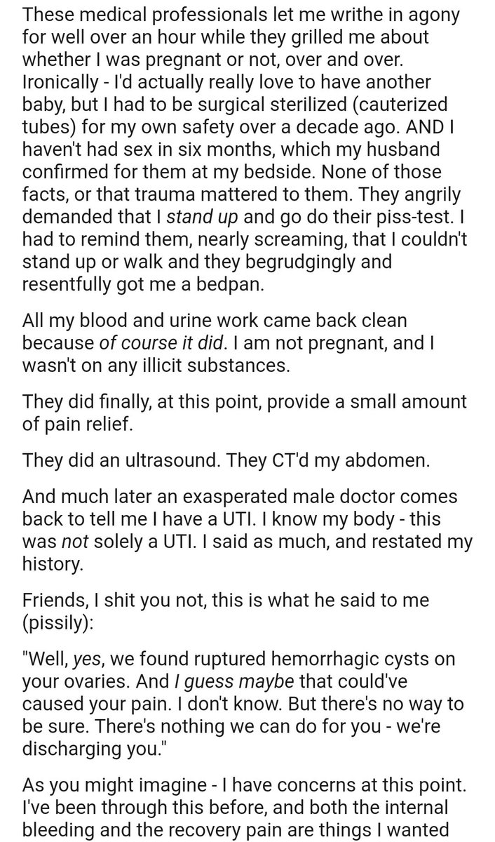 sasha_kehoe's tweet photo. Women (esp women of color) have to consistently and vigorously fight for medical advocacy. We're having to train ourselves to do so. We shouldn't have to fight doctors for care while we're actively dying @dallasregional https://t.co/FVvPbkty3A