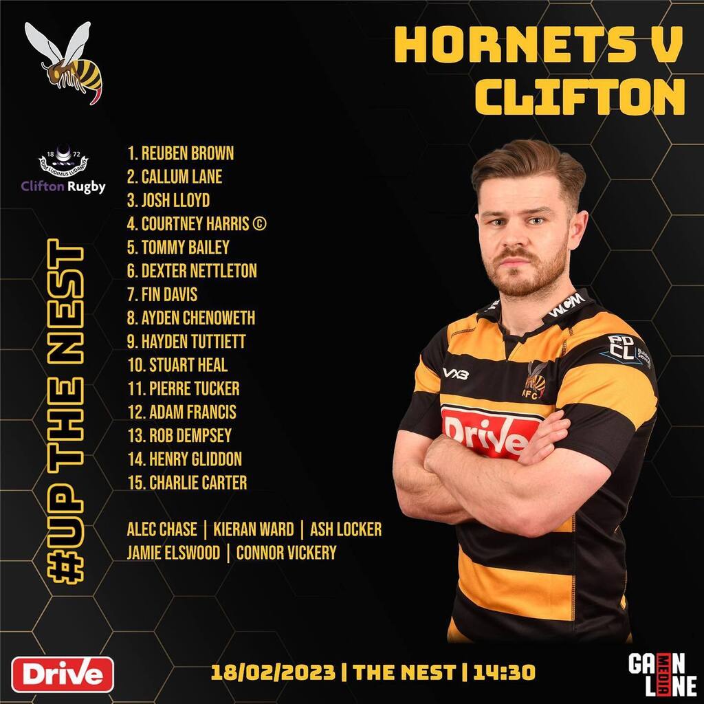 Game Day is nearly upon us! Here are your starting lineups! 😍😍😍😍😍 1’s Entertain @clifton.rugby.club at The Nest tomorrow (14:30 KO) hoping to right some wrongs from their last encounter. 2’s make the short trip to @yattonrfc with the U12’s i… instagr.am/p/Coxm2v6I-5_/