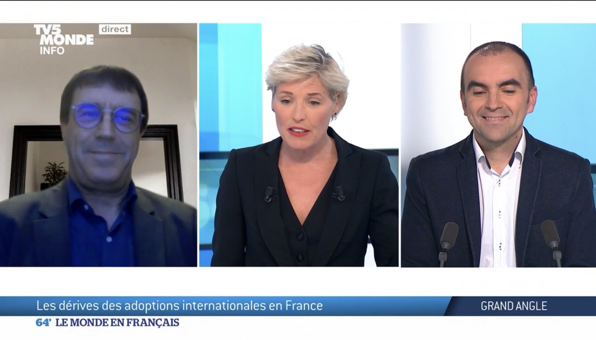 Yves Denéchère et Fabio Macédo sont intervenus sur TV5 MONDE dans le cadre de la publication du compte-rendu de recherche « Études historique sur les pratiques illicites dans l’adoption internationale en France »
Replay: buff.ly/3Z0nDKQ