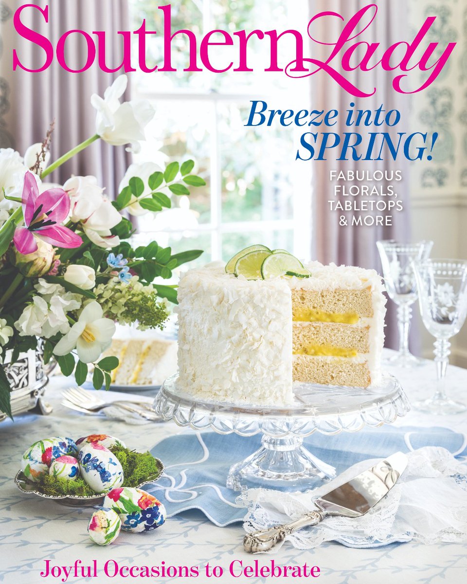 SouthernLadyMag's tweet image. Our March/April 2023 issue is here! Enjoy a sneak peek and order your copy at southernladymagazine.com/preview-our-ma….

#southernladymag #marchapril #springissue #springhassprung #floralarrangements #centerpieces #callingcards #keepsakes #springinspo #springdecor #springtablescapes