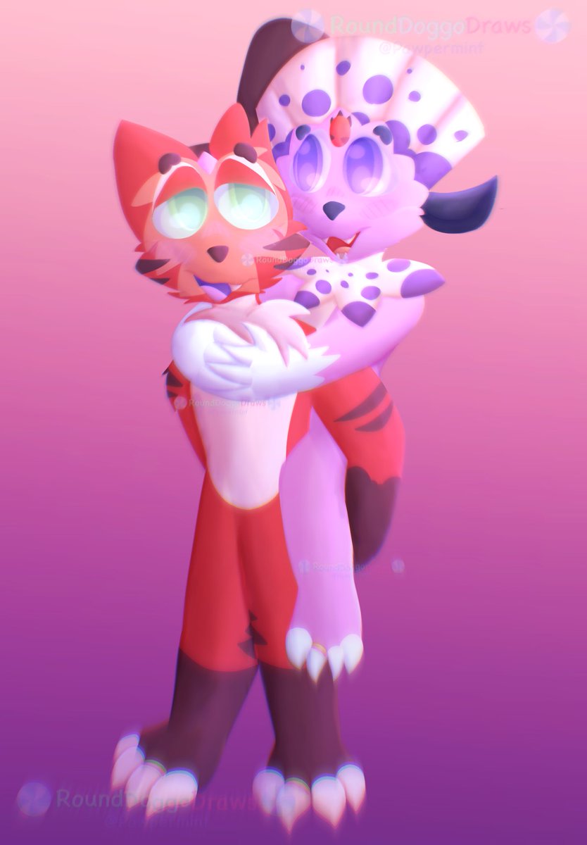 Raffle prize for <a href="/Kerolink97/">Kerolink</a> and <a href="/Vloog95/">Vloog</a> !!!
I hope you two like this <3<3<3<3
Layers - 114
Time taken - 5 hours 14 minutes 
Tags - #furry #furryart #valintine #fanart