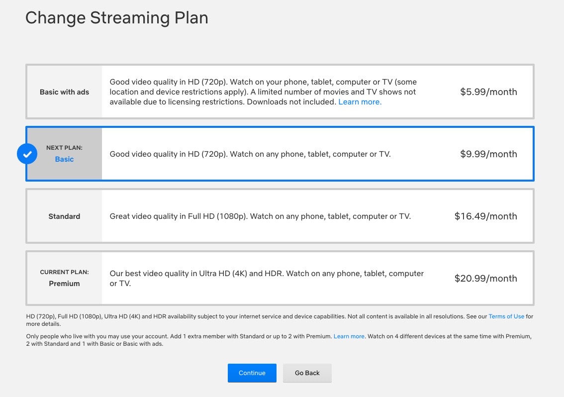 khushwants2's tweet photo. @netflix thanks for your new policy. Now I can happily decrease my plan from premium to basic. I don't need 4 screens anymore due to your primary location policy. #netflix https://t.co/8DTcM6OoVS