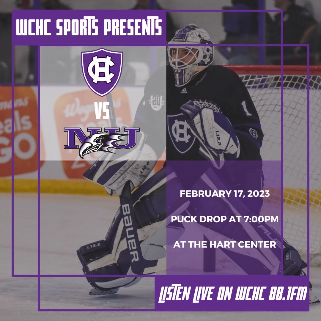 WCHC_Sports's tweet photo. Tune in at 7pm to @WCHC881 as @HCrossMHockey takes on @NiagaraUniv! If you can’t make it to the rink, be sure to listen live on the radio or through our online feed (found on Holy Cross’ school website!) https://t.co/P4A5IA659S