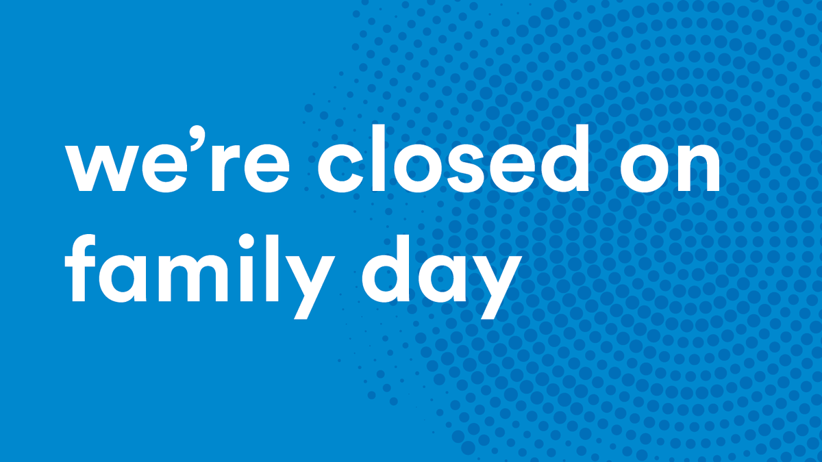 Our library branches will be closed on Monday, February 20, for Family Day. We look forward to welcoming you back on Tuesday, February 21.

Don’t forget you can stream &amp; download eBooks, magazines, movies and music anytime! 👉 tpl.ca/downloads