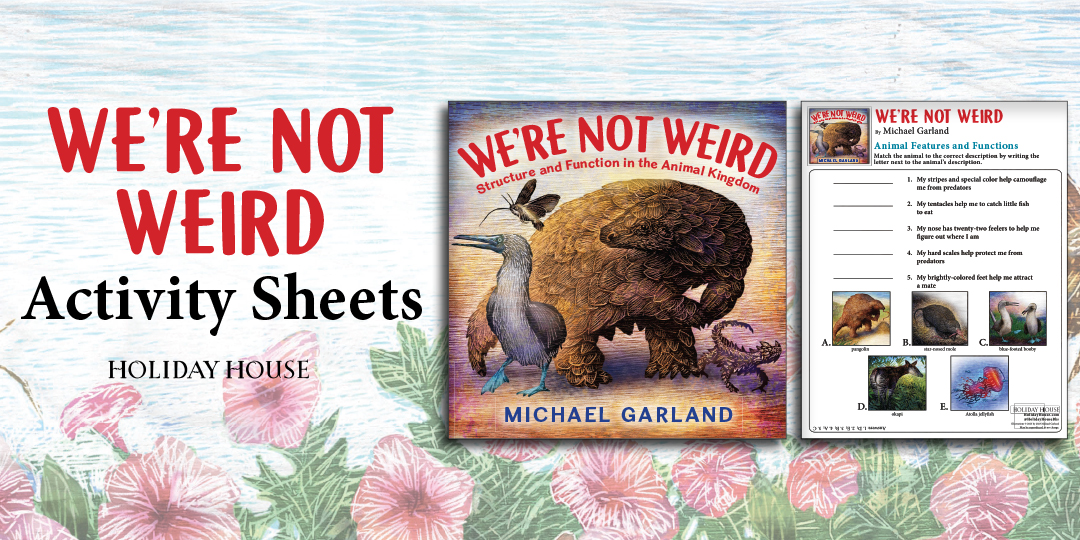HolidayHouseBks's tweet image. Check out the activity kit for WE'RE NOT WEIRD here:
ow.ly/wpFV50MSu0Q

Bring this incredible #STEMbook to life for young readers who love every type of animal they see.

#kidlit #picturebook
