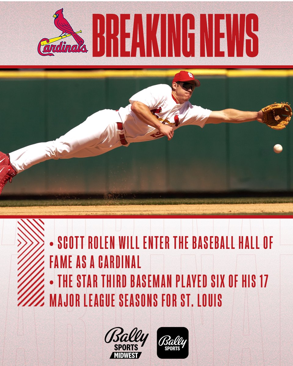 FanDuelSN_MW's tweet photo. Scott Rolen explains why his Baseball Hall of Fame plaque will show him wearing a #STLCards hat: “I believe this decision accurately represents a pivotal portion of my career based on our teams’ successes in St. Louis." https://t.co/lIlfmkPnJL