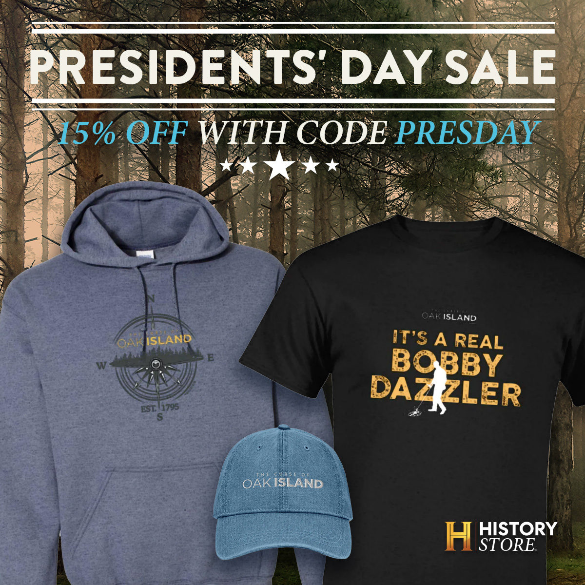 Save on top pocket finds from The Curse of Oak Island collection with the HISTORY Store’s Presidents’ Day Sale. Get 15% off with promo code PRESDAY. Valid through 2/20 at Midnight PT.
tinyurl.com/43zkb9t2