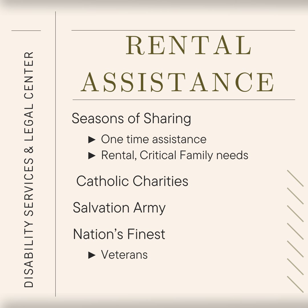 If you are in need of rental assistance, we can point you in the right direction! Contact us to learn more!