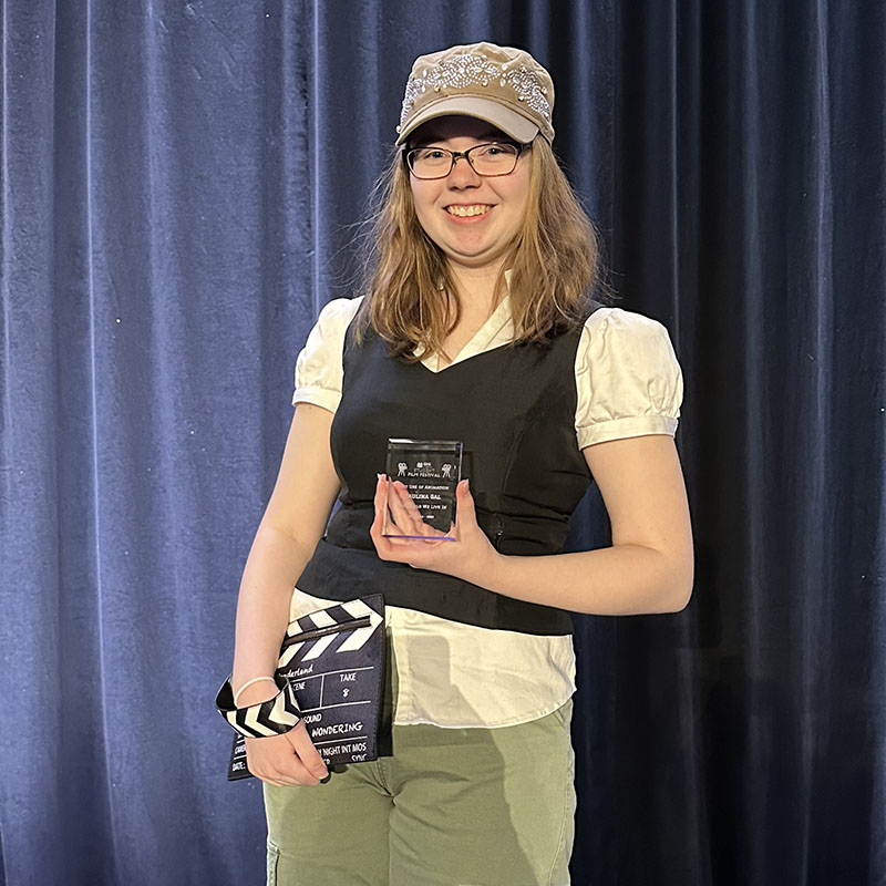 Lemont_HS's tweet photo. Three @Lemont_HS students won awards at the 2023 GEG Chicagoland Student Film Festival!
* Samuel Scoville ("Home") - H.S. Grand Prize
* Alexander Fako ("Basketball") - Best Comedy
* Paulina Gal ("The World We Live In") - Best Animation
Watch: https://t.co/eBpmqi6bHp #WeAreLemont https://t.co/Oe79gZiqSD