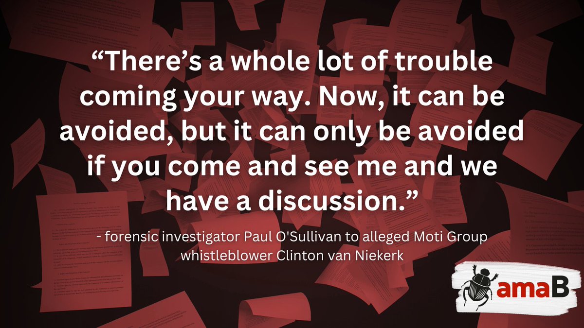 amaBhungane's tweet photo. The Moti Files: Red flags in police hunt for former Moti Group employee

https://t.co/r8zPiwRzcn https://t.co/3EzKw7Cydo