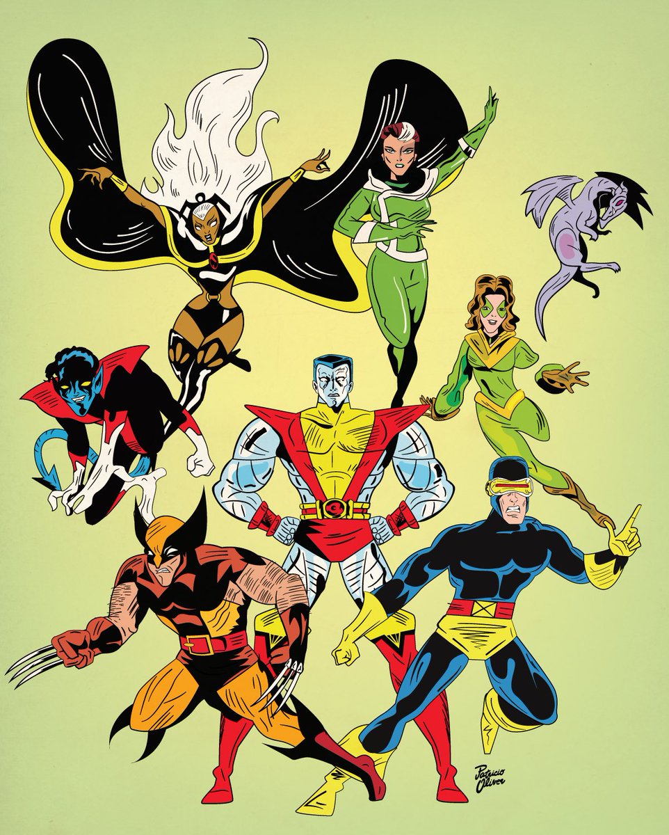 patriciooliver's tweet photo. Classic uncanny X-men Paul Smith era #uncannyxmen #paulsmith #chrisclaremont #storm #cyclops #collossus #wolverine #rogue #nightcrawler #kittypryde #sprite #ariel #uncannyxmen #xmen #marvelcomics https://t.co/umZyCYwqpi