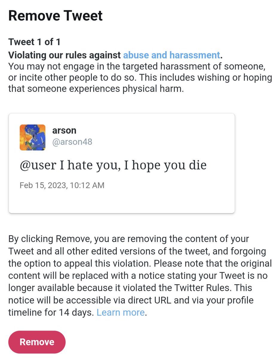 arson42069's tweet photo. lmfao literally the fucking example got me 12 hrs jail, I hope @user will be alright, im sorry for abusing and harassing them https://t.co/b2ZHU3rgiF
