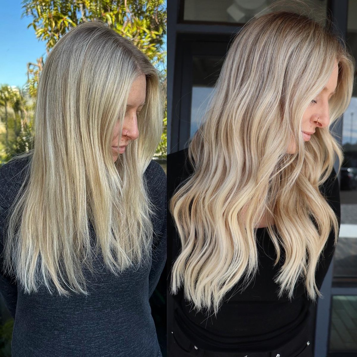 "Extensions make the world go round! I am loving this transformation to add volume and length! Just one row of hand tied extensions can change your hair game!!" - <a href="/styledby/">Styled.by</a>.sage at @headlinesthesalon 🤍

➖ Length: 18" to 20"
➖ Colors: 12G White Chocolate &amp; 7NA11N Vanilla Swirl