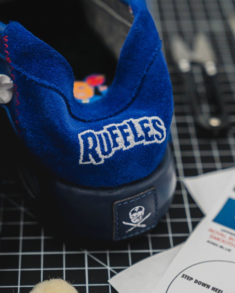 #Ruffles_Partner We had to show out and create an original design to celebrate @Ruffles and Charles Barkley's new hot dog flavor for #NBAAllStar! Custom 1-of-1 size 17 pair of Ridge Top Loafers, perfect for a pre-game OR post-game show. #InsideTheNBA