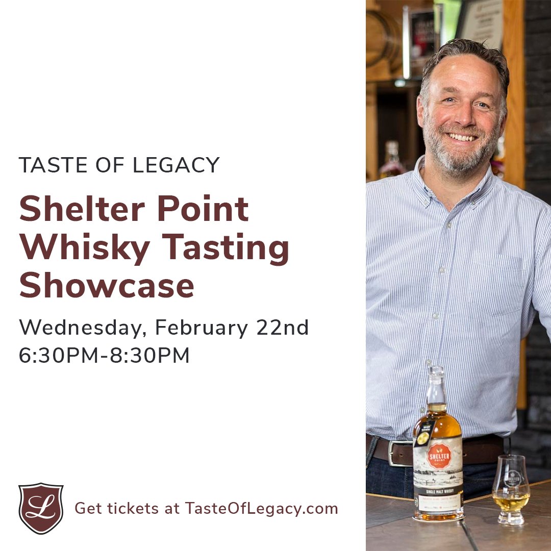 Legacy Liquor Store (@legacyliquor) on Twitter photo Join us in trying five great whiskies from <a href="/shelterpoint/">Shelter Point Distillery</a>!
Shelter Point was just honoured by the SMWS (Scotch Malt Whisky Society) by having their product included in the monthly outturns. First time any Canadian company has done that!
Tickets: tasteoflegacy.com/store/p/shelte… Join us in trying five great whiskies from <a href="/shelterpoint/">Shelter Point Distillery</a>!
Shelter Point was just honoured by the SMWS (Scotch Malt Whisky Society) by having their product included in the monthly outturns. First time any Canadian company has done that!
Tickets: tasteoflegacy.com/store/p/shelte…