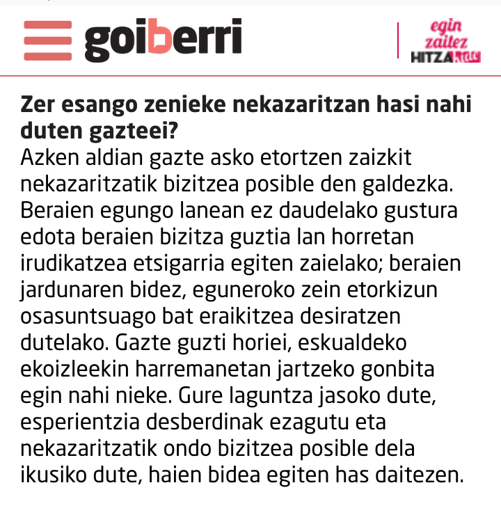 xabirastorza's tweet photo. Ederra Aitor Urdangarin @BiziolaSarea-ko baratzezainari elkarrizketa #Goiberri-n.
Ekoizle eta kontsumitzaileen arteko aliantza, ekoizleen saretze eta laguntza, salmenta eta banaketa sistema eta nekazari izan nahi dutenei mezu bikaina.
Eskarrikasko!
https://t.co/cJby4aG1gc https://t.co/U5NhuLW2Tn