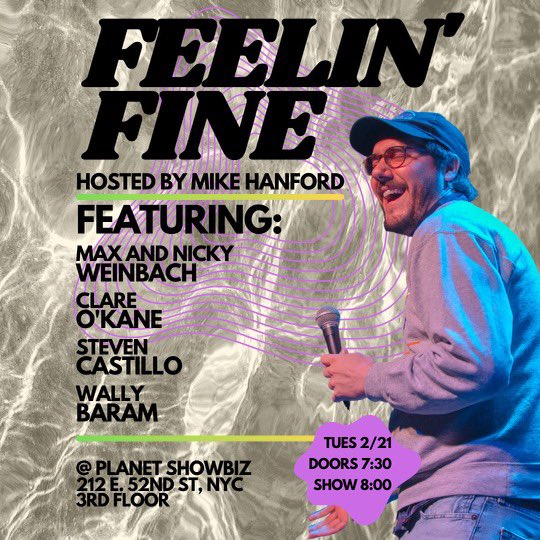 Mike Hanford (@mikehanford) on Twitter photo Oh shit! This show just got nominated for three Oscars. Be there!
w/ <a href="/MaxandNicholas/">Max and Nicky</a> <a href="/STEEEZUSCHRIST/">Steven Castillo</a> <a href="/wallybaram/">walita</a> and Clare O’Kane!
Get tix here:
eventbrite.com/e/feelin-fine-… Oh shit! This show just got nominated for three Oscars. Be there!
w/ <a href="/MaxandNicholas/">Max and Nicky</a> <a href="/STEEEZUSCHRIST/">Steven Castillo</a> <a href="/wallybaram/">walita</a> and Clare O’Kane!
Get tix here:
eventbrite.com/e/feelin-fine-…