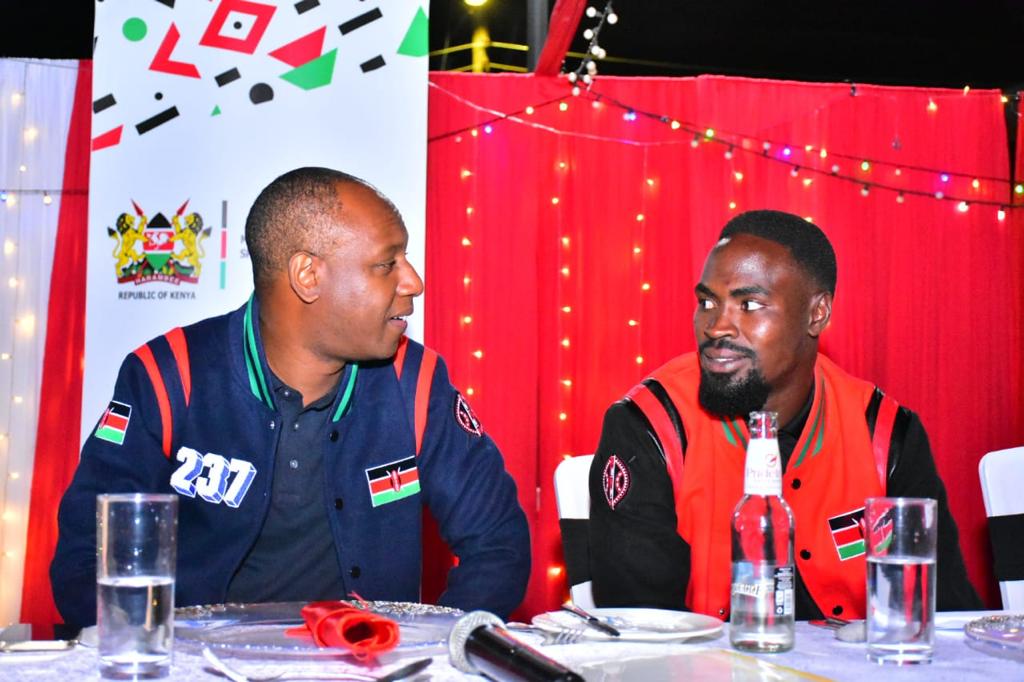 It has been a great honor hosting the <a href="/KenyaSevens/">Shujaa</a> team at a send off dinner as they prepare to play at the HSBC World Series, LA and Vancouver Sevens. 
Being a great rugby fan, I reassured the team that they are in the hands of a Government that values and cares about them. 1/2