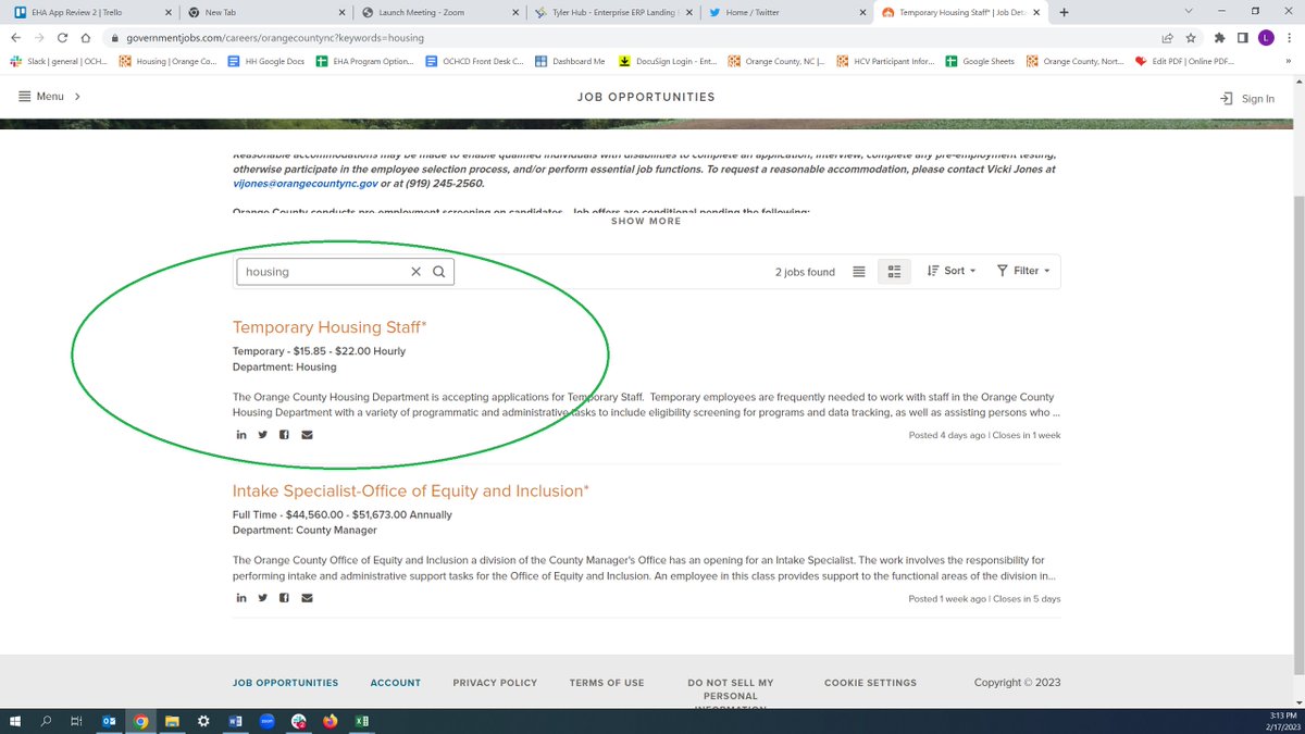 Orange County (NC) Housing Department (@orangedept) on Twitter photo We're hiring for a 6-7 week project & a long term front line staff housing helpline person. All 40hr/week Deadline to apply 2/27 governmentjobs.com/careers/orange… <a href="/CarolinaChamber/">The Chamber</a> <a href="/CHCNAACP/">Chapel Hill - Carrboro NAACP</a> <a href="/HillsboroughGov/">Town of Hillsborough</a> <a href="/CarrboroGov/">Carrboro, NC</a> <a href="/EliazarPosada/">Eliazar Posada</a> <a href="/Jenn_E_Weaver/">Jennifer (Jenn) Weaver</a> @Erik_Valera <a href="/dailytarheel/">The Daily Tar Heel</a> <a href="/BFoushee/">Barbara M. Foushee💙👸🏾</a> We're hiring for a 6-7 week project & a long term front line staff housing helpline person. All 40hr/week Deadline to apply 2/27 governmentjobs.com/careers/orange… <a href="/CarolinaChamber/">The Chamber</a> <a href="/CHCNAACP/">Chapel Hill - Carrboro NAACP</a> <a href="/HillsboroughGov/">Town of Hillsborough</a> <a href="/CarrboroGov/">Carrboro, NC</a> <a href="/EliazarPosada/">Eliazar Posada</a> <a href="/Jenn_E_Weaver/">Jennifer (Jenn) Weaver</a> @Erik_Valera <a href="/dailytarheel/">The Daily Tar Heel</a> <a href="/BFoushee/">Barbara M. Foushee💙👸🏾</a>