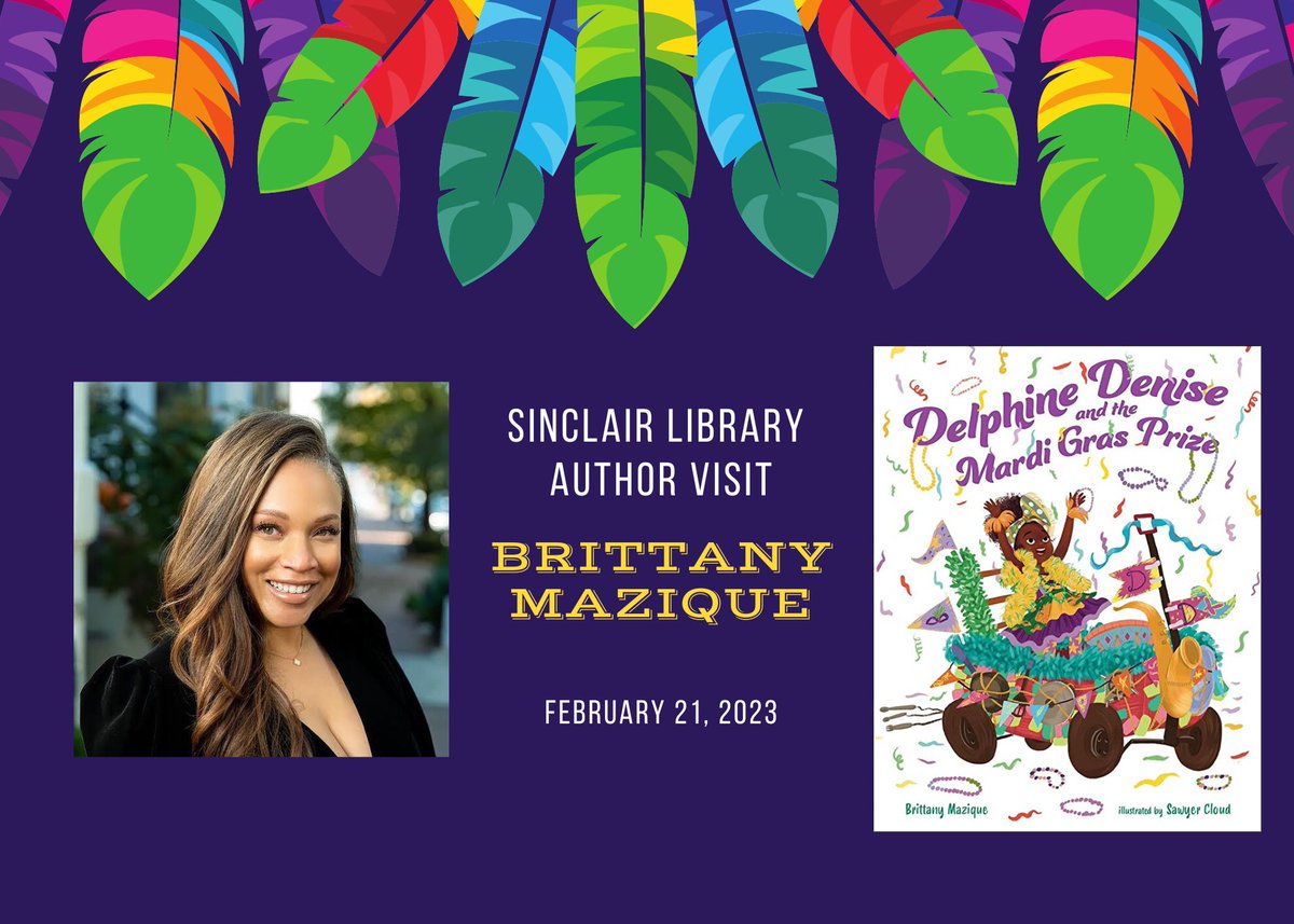 SSSAS_Library's tweet photo. Looking forward to kicking off Mardi Gras with a visit from local author and @SSSASsaints parent @brittanymazique. She'll share her great book, Delphine Denise and the Mardi Gras Prize, with our Early Saints to first-grade readers. #saintsread ##SSSASLibrary https://t.co/6sNhsA4uR6
